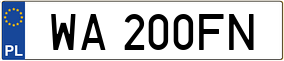 Trailer License Plate